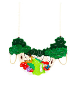 Enchanted Forest paths Statement Necklace