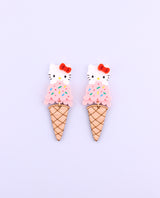 Extra sprinkles, please! Hello Kitty earrings