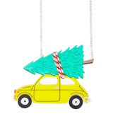 Festive Christmas Tree Car Necklace