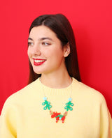 Festive Scandinavian Moose Necklace