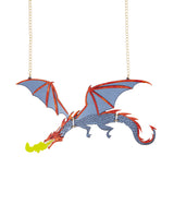 Fire Breathing Dragon Necklace