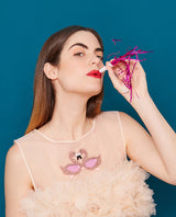 Flamingo-Vision Party Glasses Necklace