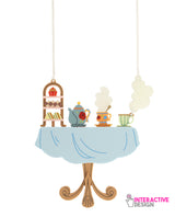Floral Tea Set Table Necklace Insert Pack