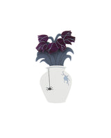 Broken Flower Vase Brooch Upside Down Edition -interactive-