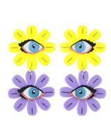 Flowers are watching earrings