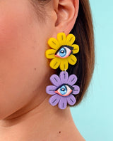 Flowers-are-watching-statement-earrings-la-vidriola-abstract-life-zoom