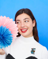 Fox Día de los Muertos Brooch