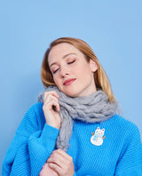 Frosty the snowcat Brooch