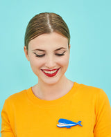 Fun Whale Stapler Brooch