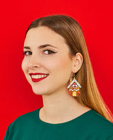 Gingerbread House Earrings