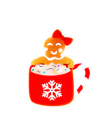 Gingerbread Spa Hot Cocoa Brooch