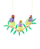 Gouldian-finch-birds-marbled-necklace-classic-la-vidriola-detail