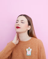 Hamster Spa Session Brooch