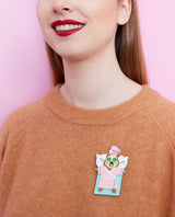 Hamster Spa Session Brooch