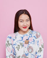 Handle With Kitty Cat Care Brooch -interactive-