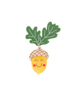 Happy Acorn Brooch