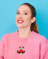 Happy Potato Head Face Necklace