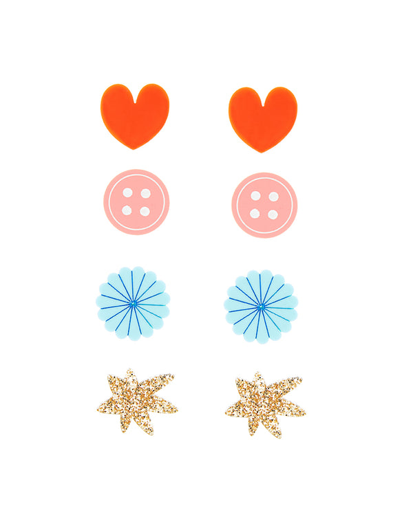 Happy Stud Pack Earrings