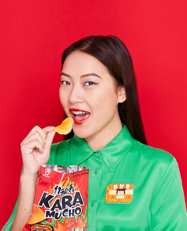 Hot Spicy Rice Crackers! Brooch
