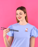 Itadakimasu Hello Kitty brooch