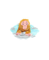 Jigokudani Hot Spring Monkey Park Brooch