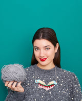 Knitting My Ugly Christmas Sweater Necklace