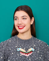 Knitting My Ugly Christmas Sweater Necklace