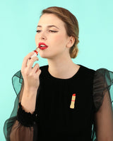 Lipstick-brooch--la-vidriola-plastic-jewellery-The-Roaring-20s-product