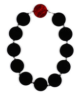 Lunar-phases-statement-necklace-la-vidriola-plastic-jewellery-cosmica-detail-reverse