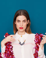 Luxurious Feline Glass Necklace