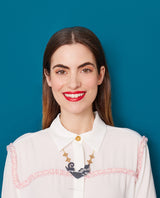 Luxurious Feline Glass Necklace