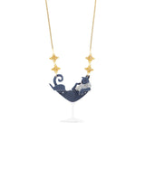 Luxurious Feline Glass Necklace