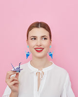 Making my Origami Art Earrings