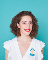 Marble Effect Queen Brooch