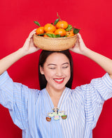 Market Girl with her Carrying Pole Necklace -interactive-