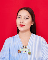 Market Girl with her Carrying Pole Necklace -interactive-