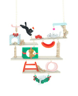 Me-Ow-Ho-Ho Happy Cat Tree Statement Necklace