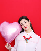 Meow! Cat Kiss Under the Mistletoe Necklace