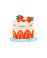 Mini Japanese Strawberry Shortcake Brooch