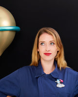 Moon Landing at La Vidriola Brooch