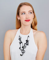 Musical Notes statement Necklace