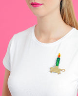 Mysterious-Candle-holder-brooch-la-vidriola-plastic-jewellery-halloween-detail