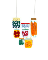 Nana’s Vegetable Patch in Jars Necklace