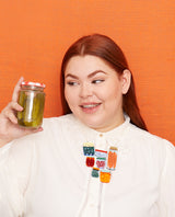 Nana’s Vegetable Patch in Jars Necklace