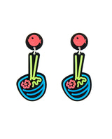 Neon Ramen Sign Earrings