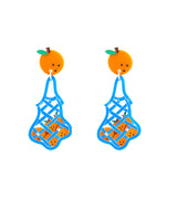 Off to the Market to Buy Oranges Earrings
