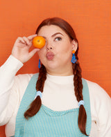 Off to the Market to Buy Oranges Earrings