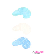 Pack Winter Wonderland inserts for chameleon brooch