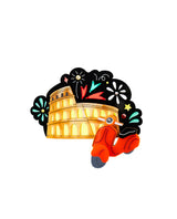 Party time in Rome with my motorino Brooch