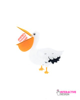 Pelican Open and Close Brooch -INTERACTIVE-